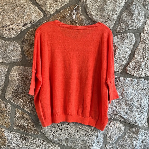 J.Crew Drop Shoulder Linen  Sweater - Picture 6 of 6
